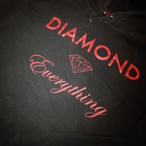 Black diamond supply co hoodie red logo